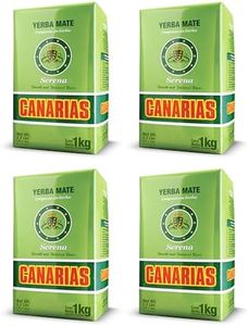 Canarias Serena Yerba Mate Tea 1 kg - Herbal Yerba Mate with Melissa, Passionflower & Mint - Ground Leaf Mate - Smooth & Balanced Flavor - (Pack of 4)