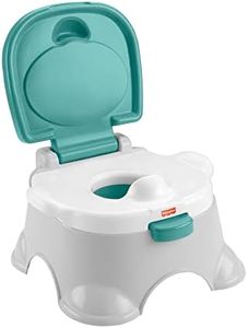 Fisher-Price 3-in-1 Toddler Potty Training Chair and Stepstool with Removable Toilet Ring and Washable Bucket, HPY87