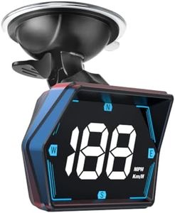 Universal Car HUD GPS Speedometer G20 Car Heads-up Display Plug and Play with USB Connection,Displays MPH, Comes with Compass Over Speed Alert HD Display Speedometer for All Vehicles