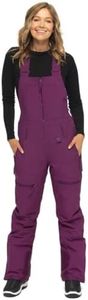 Arctix Women's Eco Friendly Traverse Bib Overalls, Plum, Small Tall