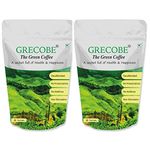 Grecobe Pure Green Coffee Beans Extract sachets(powder)| 25 Sachets per Pouch | Decaffeinated, Additive-Free, Rich in Antioxidants (Pack of 2)