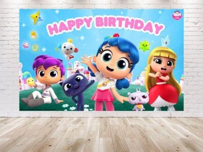 5x3 FT True and The Rainbow Kingdom Birthday Party Backdrop for Theme Party Decorations Banner