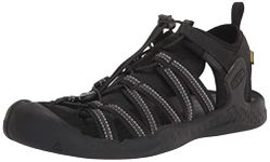 KEEN Men's Drift Creek H2 Closed Toe Water Sandal, Black/Black, 9.5 D (Medium) US