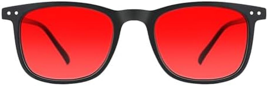 TIJN Sleep Glasses for 99.9% Blue Green Light Blocking Dual AR Coatings Red Lens for Computer Gaming Reduce Eyestrain