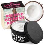 Sun & Done Whipped Beef Tallow for Skin - After Sun Beef Tallow Cream & Moisturizer, 7 Simple Ingredients, Shea Butter & Coconut Infused, Deep Hydration Tallow Balm for Sunburn, Pairs with Sun Lotion