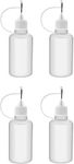 Needle Tip Glue Bottle,4Pcs Precision Tip Applicator Bottles Glue Applicator Bottle,Empty Plastic Squeezable Liquid Dropper Bottles,Precision Needle Tip Glue Bottles,Needle Tip Applicator Glue Bottles