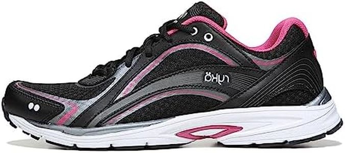 Ryka Women's Sky Walking Shoe, Black/Pink, 7 Wide