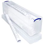 Really Useful Plastic Storage Box 77 Litre Clear