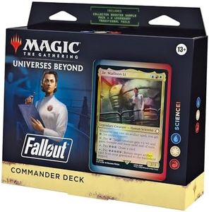 Magic: The Gathering Fallout Commander Deck - Science! (100-Card Deck, 2-Card Collector Booster Sample Pack + Accessories)