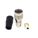 DRRI Hirose HR10A-10P-12S 12 Pin Female Push Pull Plug Connector for Basler Camera Aviator GigE Industrial Camera (Female Plug, 12Pin)