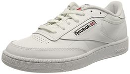 Reebok Men's Club C 85 Sneaker, Ftwr White Ftwr White Core Black, 5 UK