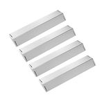 BBQSAVIOR SP25 16.5 inch BBQ Heat Shield Plate for Master Chef GCP-2601, Grill Chef, Master Forge, Charbroil, BBQ Grillware, Stainless Steel Flame Tamer Burner Cover BBQ Diffuser 16 1/2 inch 4-Pack