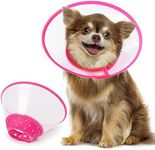 Vivifying Cat Cone, Adjustable 5.7-8 Inches Recovery Pet Cone, Lightweight Elizabethan Collar for Cats, Puppies and Small Dogs (Pink)