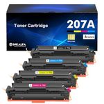 (With Chip) 207A Toner Cartridge Multipack Compatible for HP 207A 207X 207 Color Laserjet Pro MFP M283fdw Toner cartridge M255dw M282nw M283fdn M255nw M255 M282 M283 - W2210A W2211A W2212A W2213A