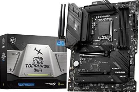 MSI MAG B760 Tomahawk WiFi Gaming Motherboard (Supports 12th/13th/14th Gen Intel Processors, LGA 1700, DDR5, PCIe 5.0, M.2, 2.5Gbps LAN, USB 3.2 Gen2, HDMI/DP, Wi-Fi 6E, Bluetooth 5.3, ATX)