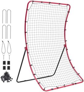 VEVOR Baseball and Softball Rebounder Net, 10.16x 13.97cmPitchBack Baseball Pitching Nest, Pitch Return Trainer Rebound Net with Pitching Target, All Angle Fielding Rebound Net for Grounders Pop F