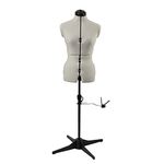 Sewing Online Adjustable Dressmakers Dummy, in Cream Fabric with Hem Marker, Dress Form Sizes 10 to 18 - Pin, Measure, Fit and Display your Clothes on this Tailors Dummy - 023816-CREAM