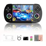 NULA RG40XX H Retro Handheld Game Console, 64G with RGB Lighting, 4.0-inch IPS Screen Linux System Arcade ARM Cortex-A53, Support Bluetooth 5G WIFI Battle - NO Games