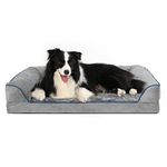 REDALAN Large Dog Bed, Removable Washable Cover Pet Bed, Dog Couch Bed for Comfortable Sleep