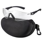 xaegistac Shooting Glasses Anti-fog Shooting Range Eye Protection, Adjustable Safety Glasses with Zipper Hard Case