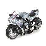 FEXXA Police Motorcycle Toy - Pull Back Motorcycle Toys, Tiny Gift with Music Lighting, Latte Motorcycles Toy for Kids Boys Age 3-8 Year Old [Multicolor] (Ninja - H2R-Multicolor)