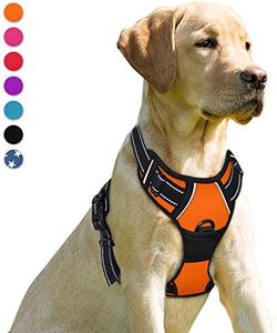BARKBAY Dog Harness No-Pull Pet Harness Adjustable Outdoor Pet Vest Front Clip Heavy Duty 3M Reflective Oxford Material Vest for Dogs Easy Control for Small Medium Large Dogs