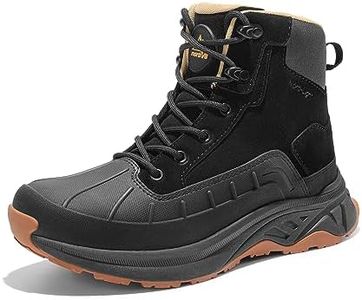 NORTIV 8 Women's Waterproof Hiking Boots Lightweight Outdoor Trekking Camping Trail Work Boots Duck Boots Size 11 W US SNHB2312W, Black