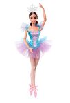 Barbie Signature Ballet Wishes Doll (Brunette, 12 in), Posable, Wearing Ballerina Costume, Tutu, Pointe Shoes & Tiara, Gift for 6 Year Olds and Up