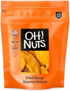 Dried Mango Gourmet Natural | 1 lb - Dried Fruit Slices | No Sugar Added | Dehydrated Fruit Bites | Packed in New York Zip-Seal Bag for Exceptional Freshness by Oh Nuts