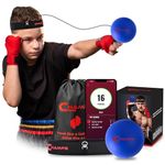 CHAMPS MMA Boxing Reflex Ball with App -Improve Reaction Speed and Hand Eye Coordination Training Boxing Equipment Gift for Training at Home, Boxing Gear for MMA Equipment Punching Ball (Beginner)