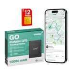 Onelap GO Portable GPS (with 12 Months 4G SIM Recharge) - Wireless GPS Tracker for Car, Kids School Bag, Scooty or Trucks | 10000 mAH Battery | Voice Monitoring | Magnetic Grip | 1 Yr Android iOS app