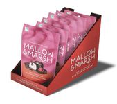 Mallow & Marsh Raspberry Coated in 70% Dark Chocolate Marshmallow Sharing Bag - Multipack 6 x 100g