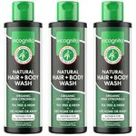 Incognito Java Citronella Hair Body Wash 3x200ml - Insect and Mosquito Repellent - Nourishes and Promotes Healthy Strong Hair and Skin - Reduces Dandruff Head Lice - Suitable For Both Men and Women