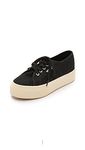 Superga Leather Platform Sneakers