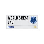 FOCO FOOTBALL PREMIER CHAMPIONSHIP LEAGUE EVERTON FC WORLDS BEST DAD STREET SIGN