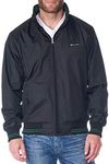 Alpine Swiss Alvin Mens Lightweight Bomber Jacket Casual Windbreaker Varsity Style Coat Versatile & Stylish BLK GRN MED