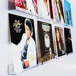 ILYXY Acrylic Record Holder Wall Mount - 8 Pack 12 Inch Clear Album Frames to Display Vinyl Records, Unique Decor for Music Collector's Record Store