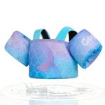 Gogokids Toddler Swimming Float Vest, Arm Bands Kids Swim Vest with Shoulder Harness Baby Floats Swimming Training Jacket for 2-6 Years Old Boys Girls Perfect for Pool, Learn to Swim and Beach
