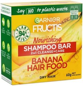 Garnier Fructis, Solid Shampoo, Cleansing And Nourishing, Banana Hair Food 2in1 Shampoo Bar, 60g