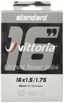 Vittoria Standard Inner Tube: Black 16X1.5-1.75" Sv 48mm