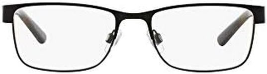 Polo Ralph Lauren Men's PH1157 Prescription Eyewear Frames, Matte Black/Demo Lens, 57 mm