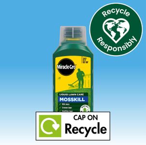 Miracle-Gro Mosskill Liquid Lawn Care, 1L Concentrate – 67m² Coverage