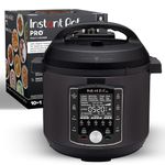 Instant Pot Pro 10-in-1 Pressure Cooker, Slow Cooker, Rice/Grain Cooker, Steamer, Sauté, Sous Vide, Yogurt Maker, Sterilizer, and Warmer, 8 Quart