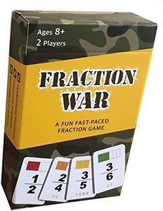 Fraction War Fun Math Game to Learn, Compare and Simplify Fractions for 2nd Grade, 3rd Grade, 4th Grade, 5th Grade (1 Pack) (Standard Edition)