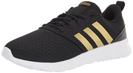 adidas mens QT RACER 2.0 Cross Trainer, black/gold metallic white, 10 US