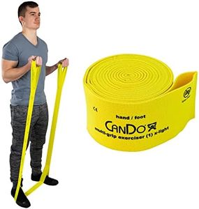 CanDo MGE Multi-Grip Resistance Exerciser for Upper, Lower, Total-Body Workouts, Conditioning, Stretching and Strength Training X-Light