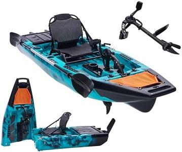 Albott Modular Fishing Kayak with Propeller Drive System & Durable HDPE, 9.6ft Customizable Lightweight Sit-on-Top Kayak for Adults & Youth, Ideal for Commercial Use & Leisure, 420lbs Capacity