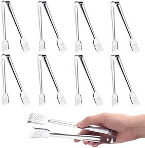 Tcoin 8 Pack Serving Tongs by , 7 Inch Functional Small Tongs for Serving Food for Parties and Holiday Get-togethers, Food Tongs Buffet Tongs Appetizer Tongs Kitchen Tongs,Versatile and Durable