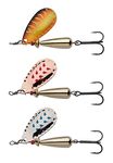 Abu Garcia Droppen 3 Pack, Fishing Hook, Hard Lures, Long Casting Vibration Spinner Blade Lures for Predator Fishing - Perch, Chub, Pike, Trout, Salmon, Sea Trout, Unisex, Assorted, 4g | 40mm