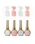 BOLT BEE French Base Color UV Gel Nail Polish (15ML) 4PCS WITH SHADE CARD Soak off Magnetic Nail Polish for Nail Art Manicure Salon DIY at Home (10)